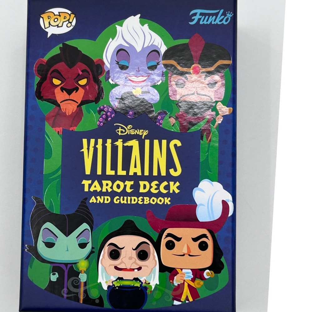 NEW Funko Disney Villains Tarot Deck Guidebook 78 Cards Maleficent Ursula